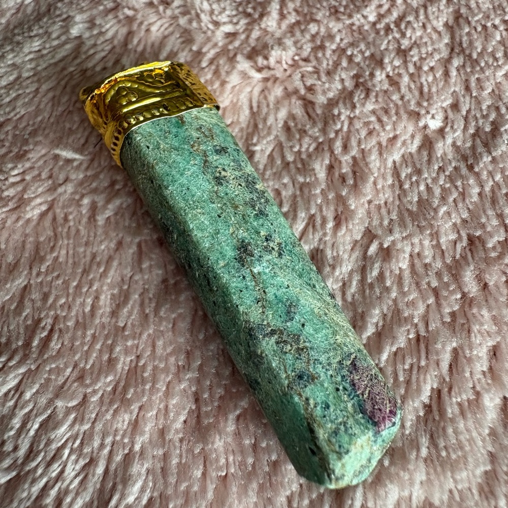 Oracle’s Blossom – Ruby in Fuchsite Pendant - Picture 3 of 4